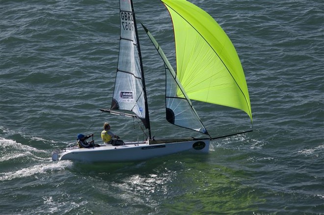 Alexandra Rickham and Niki Birrell (GBR) SKUD-18 - Miami OCR 2012 ©  Rolex/Daniel Forster http://www.regattanews.com